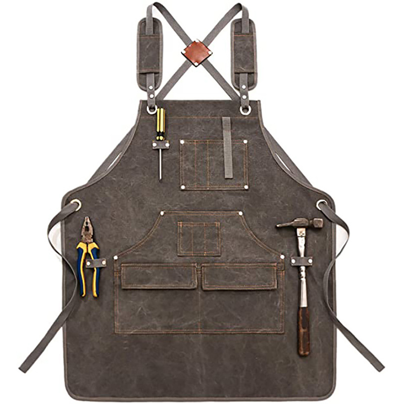 ผ้ากันเปื้อนผ้าใบหนาแบบเรียบง่ - Woodworking Apron บทวิจารณ์และราคา