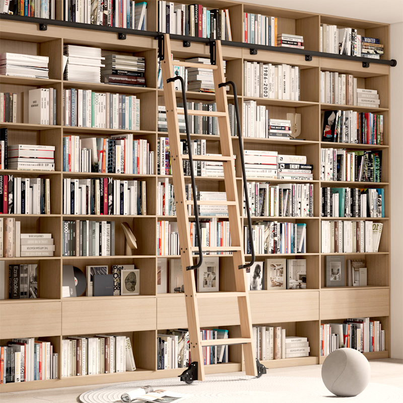 Rolling Library บันไดฮาร์ดแวร์ - Woodworking Lofts บทวิจารณ์และราคา
