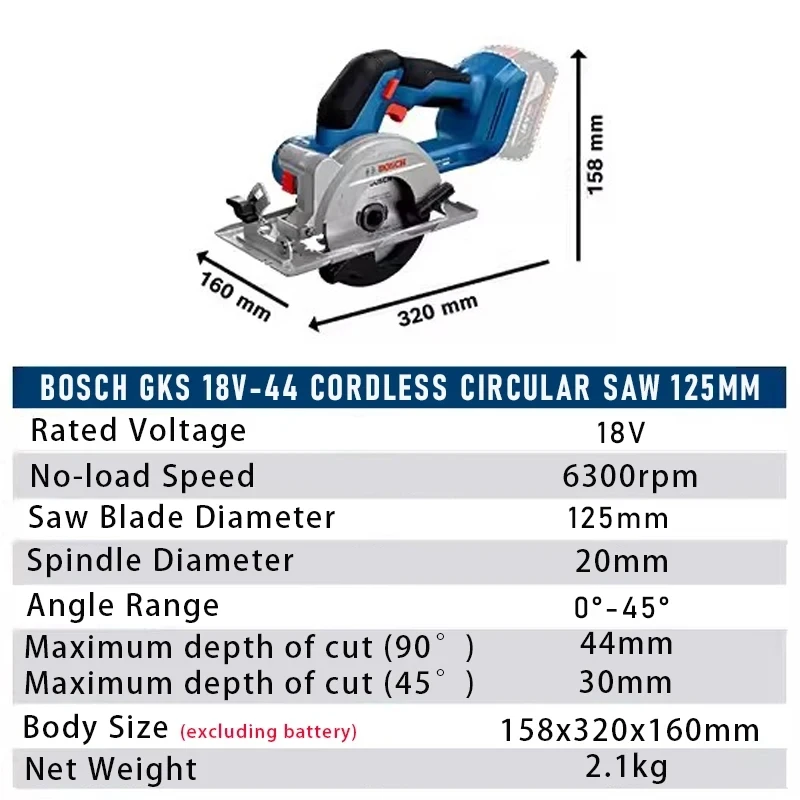 เลื่อยวงเดือนไร้สาย Bosch รุ่น - Woodworking Saw บทวิจารณ์และราคา