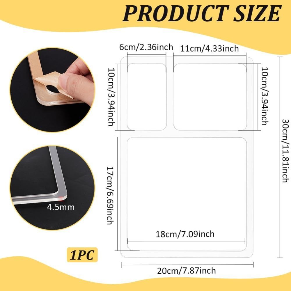 แม่แบบแม่พิมพ์อะคริลิกใสทรงสี่ - Woodworking Templates บทวิจารณ์และราคา