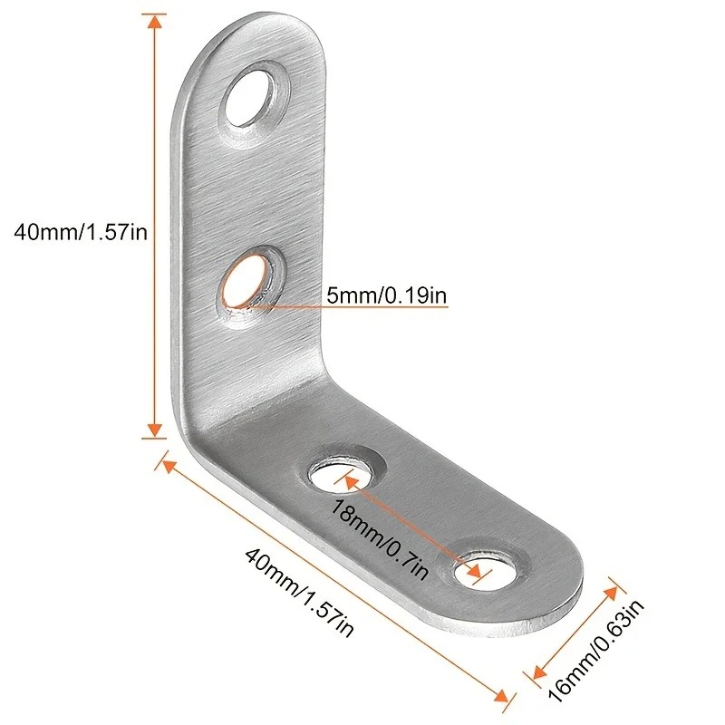 6 ชิ้นสแตนเลส 90 องศามุม L รูป - Woodworking X Brace บทวิจารณ์และราคา
