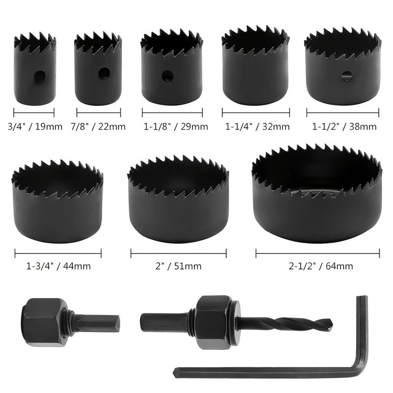 ชุดเลื่อยเจาะรูงานไม้ 8 ชิ้น ข - Woodworking Drill Bits บทวิจารณ์และราคา