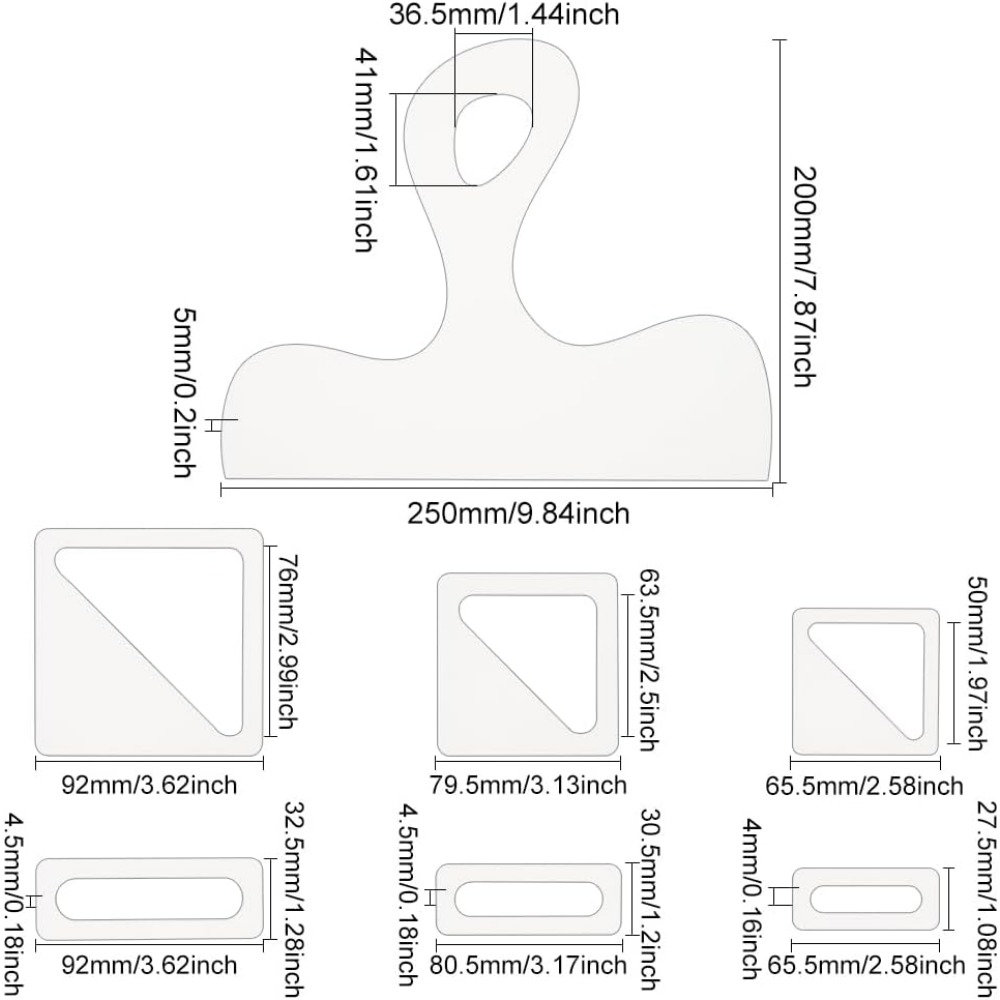 ชุดแม่แบบชาร์กูเตอรี 7 ชิ้น พร - Woodworking Templates บทวิจารณ์และราคา