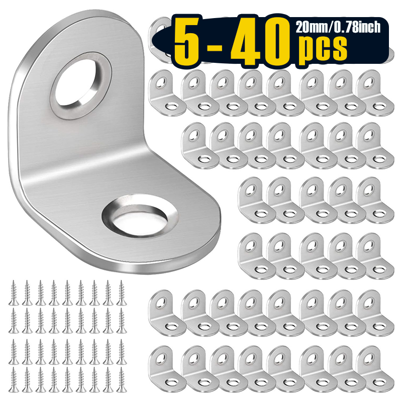 5-40 ชิ้น 20 x 20 มม. ขายึดรูป - Woodworking X Brace บทวิจารณ์และราคา