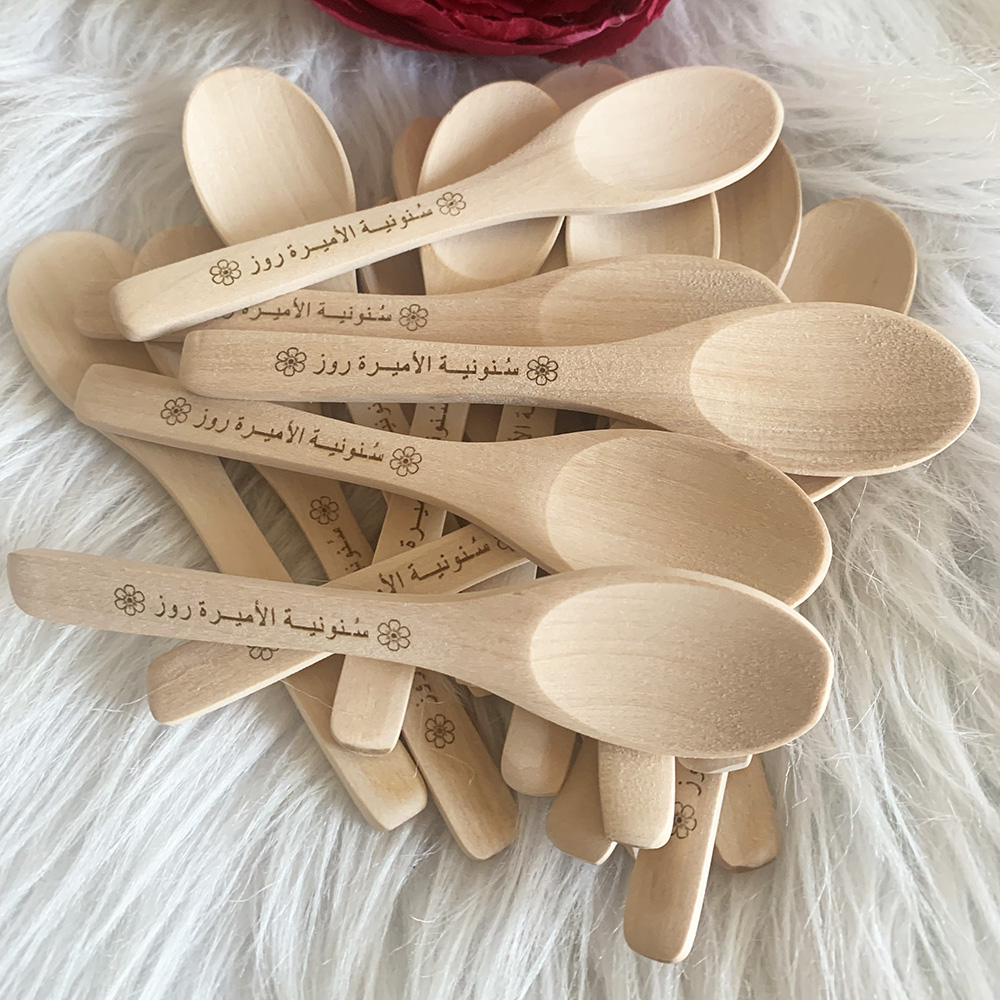 ช้อนไม้สลักชื่อ ช้อนน้ำผึ้ง ช้ - Woodworking Logos บทวิจารณ์และราคา