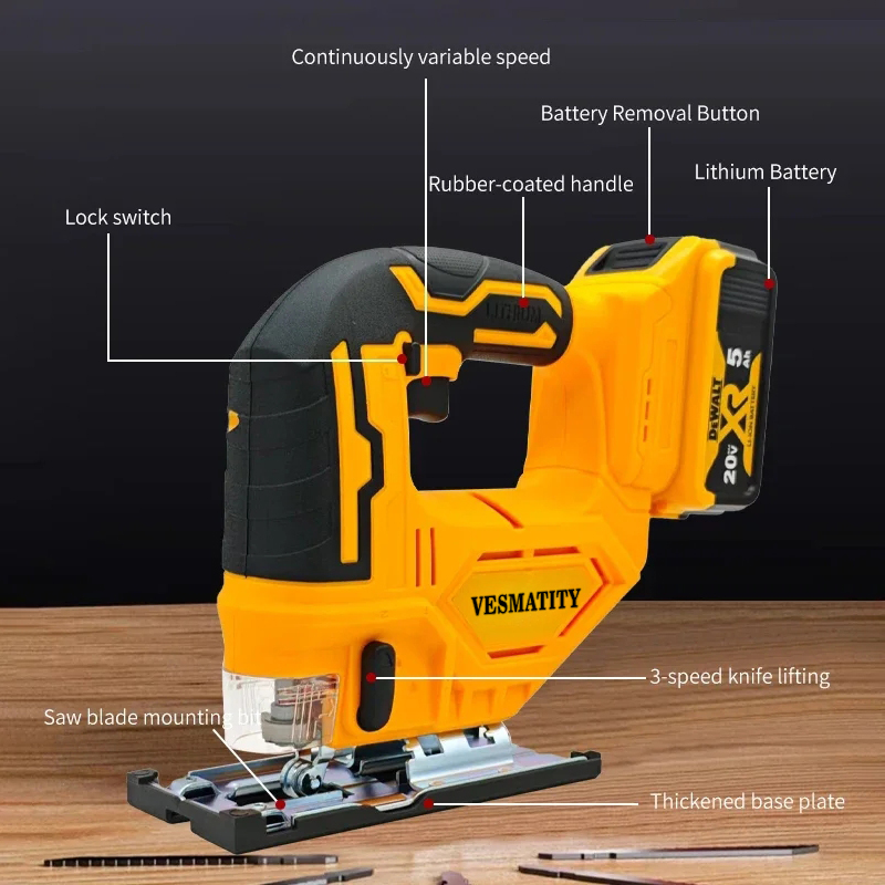 เวสมัติตี้ เลื่อยโค้งไร้แปรงถ่ - Woodworking Jigsaw บทวิจารณ์และราคา