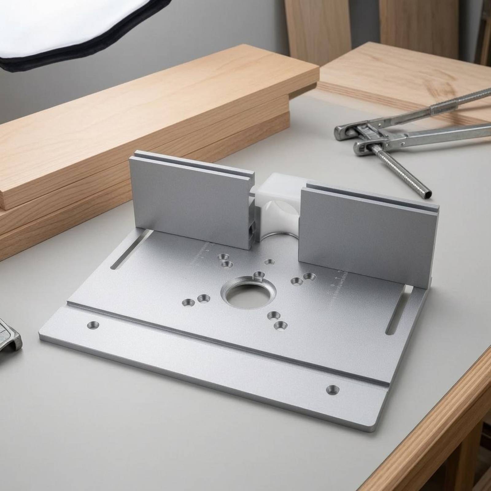 แผ่นแทรกสำหรับโต๊ะเราเตอร์  แผ - Woodworking Router บทวิจารณ์และราคา