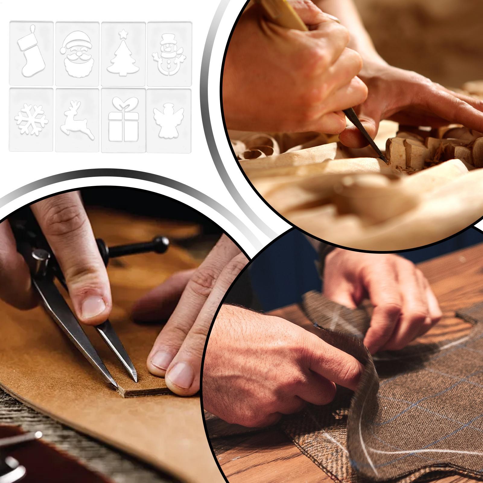 ลายฉลุคริสต์มาสแบบพกพา ชุดแม่แ - Woodworking Templates บทวิจารณ์และราคา