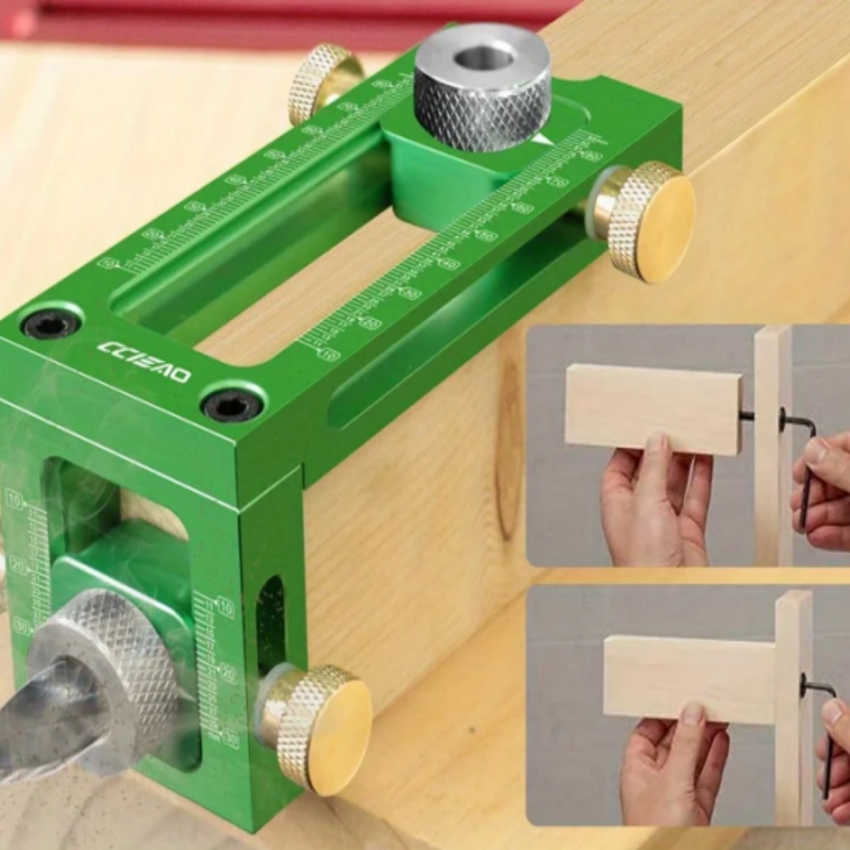 สกรู Jig 2-in-1 ปรับงานไม้เจาะ - Woodworking Drill Bits บทวิจารณ์และราคา