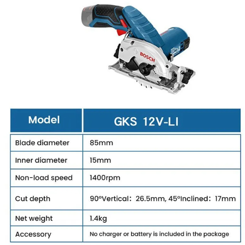 เลื่อยวงเดือนไฟฟ้า BOSCH GKS 1 - Woodworking Saw บทวิจารณ์และราคา
