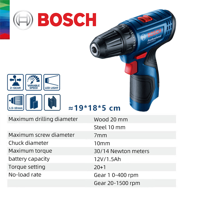 บ๊อช GSR 120-LI สว่านไฟฟ้าลิเธ - Woodworking Drill บทวิจารณ์และราคา