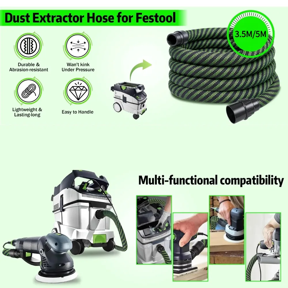 สายดูดฝุ่นแบบถักคุณภาพพรีเมียม - Woodworking Dust Collection บทวิจารณ์และราคา
