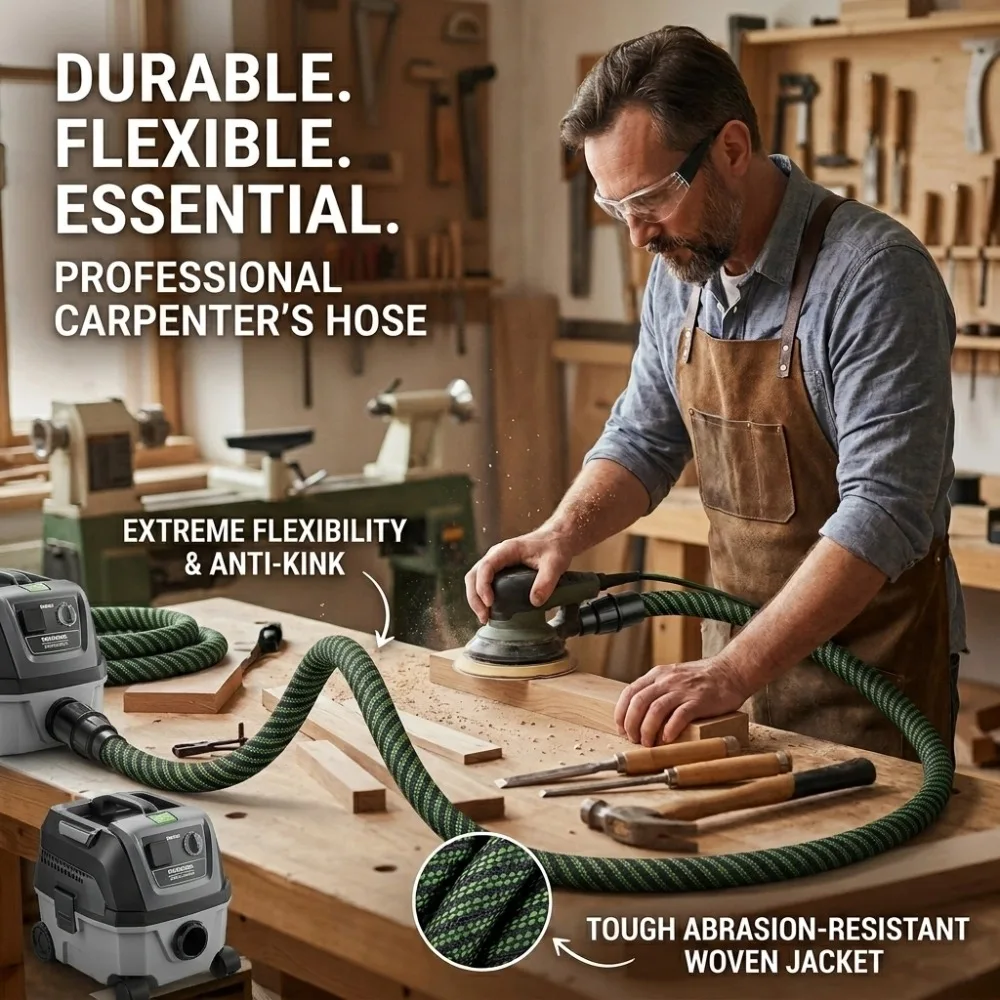 สายดูดฝุ่นแบบถักคุณภาพพรีเมียม - Woodworking Dust Collection บทวิจารณ์และราคา