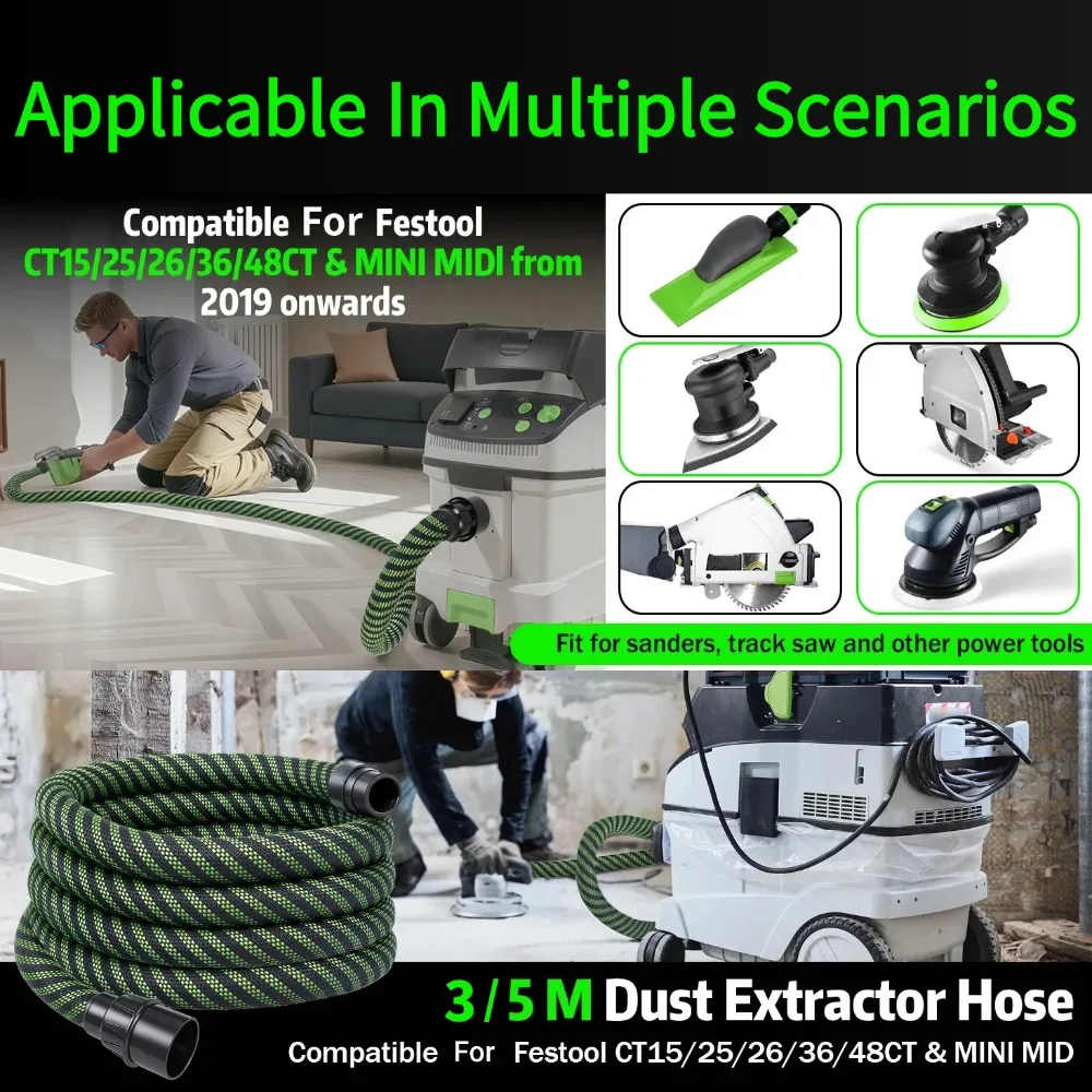 สายดูดฝุ่นแบบถักคุณภาพพรีเมียม - Woodworking Dust Collection บทวิจารณ์และราคา