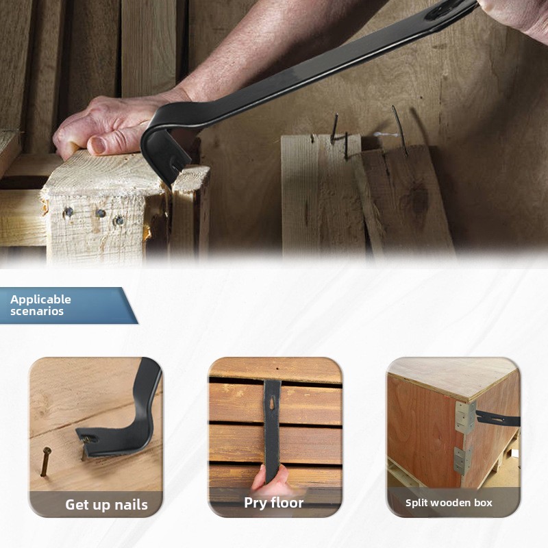 Crowbar เหล็กคาร์บอนสูงเล็บ PU - Woodworking Tool Stores บทวิจารณ์และราคา