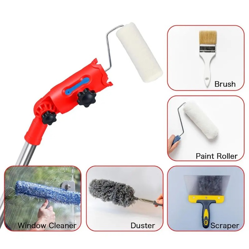 ด้ามต่อแปรงทาสีแบบปรับมุมได้ 1 - Woodworking Tool Stores บทวิจารณ์และราคา