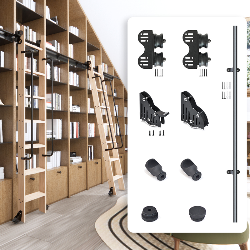 Rolling Library บันไดฮาร์ดแวร์ - Woodworking Lofts บทวิจารณ์และราคา