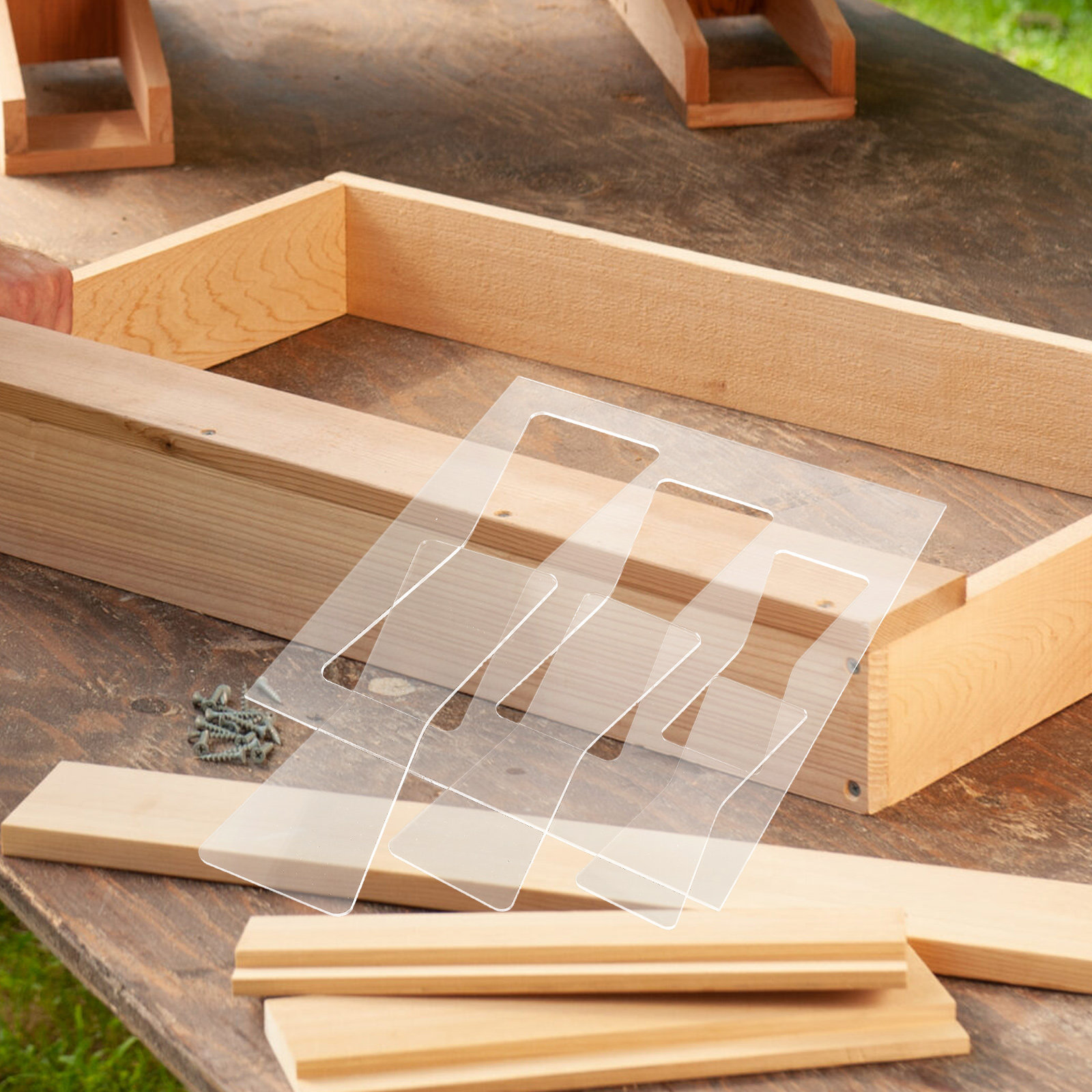 ชุดแม่แบบงานไม้อะคริลิก 2 ชิ้น - Woodworking Templates บทวิจารณ์และราคา