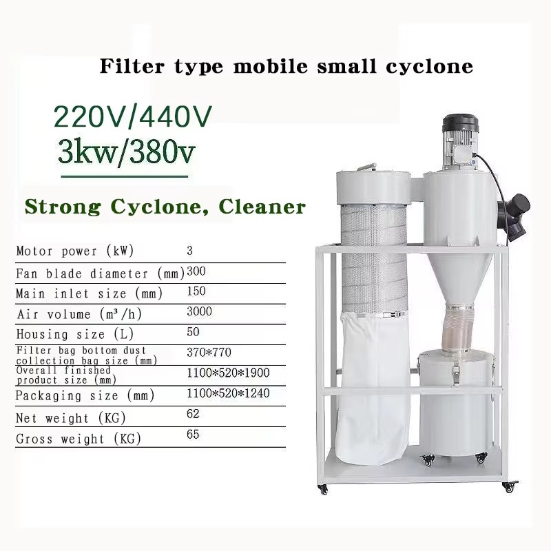 เครื่องดูดฝุ่นไซโคลนแบบพกพาสำห - Woodworking Dust Collection บทวิจารณ์และราคา