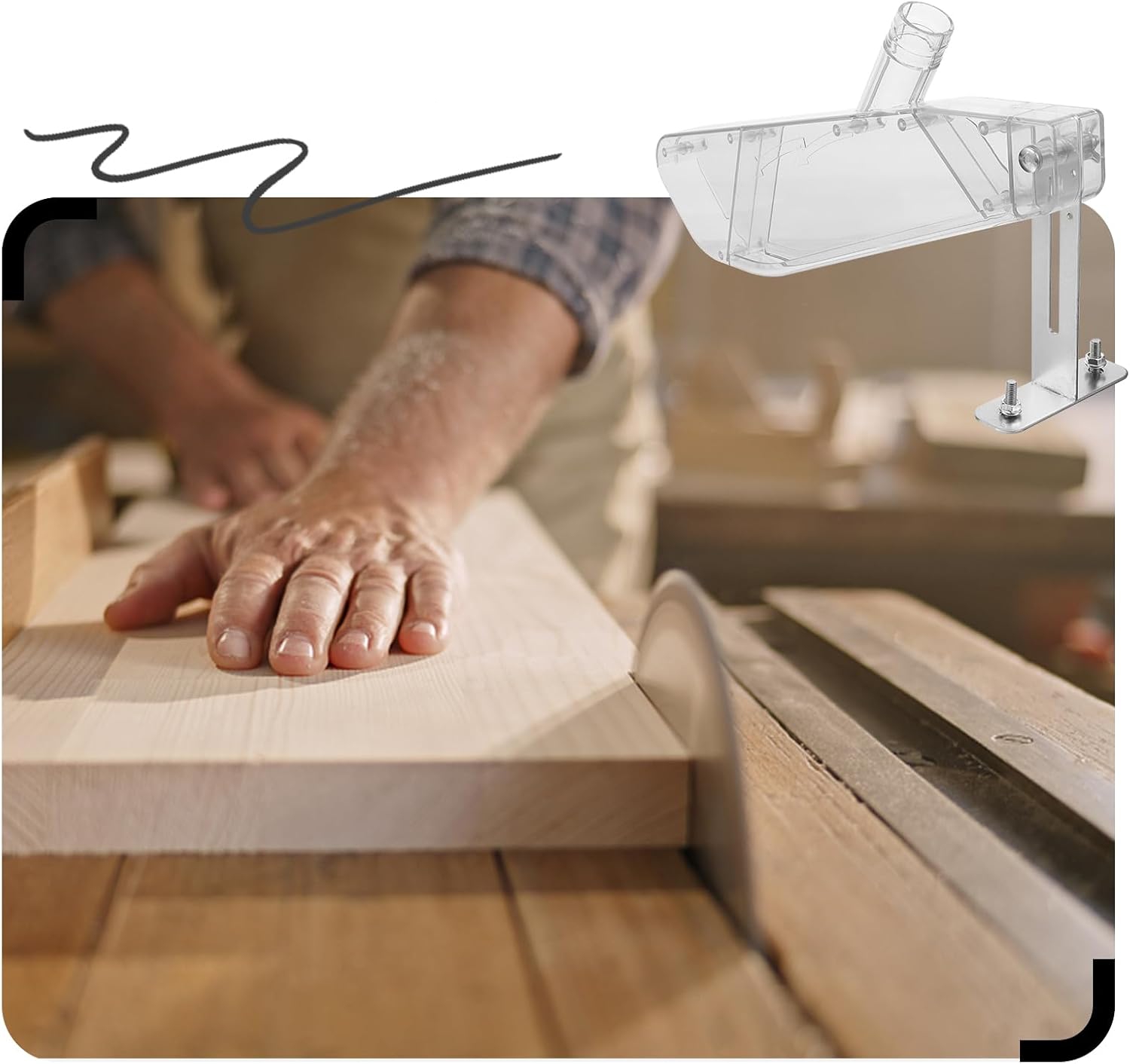 ฝาครอบป้องกันเครื่องเลื่อยวงเด - Woodworking Dust Collection บทวิจารณ์และราคา