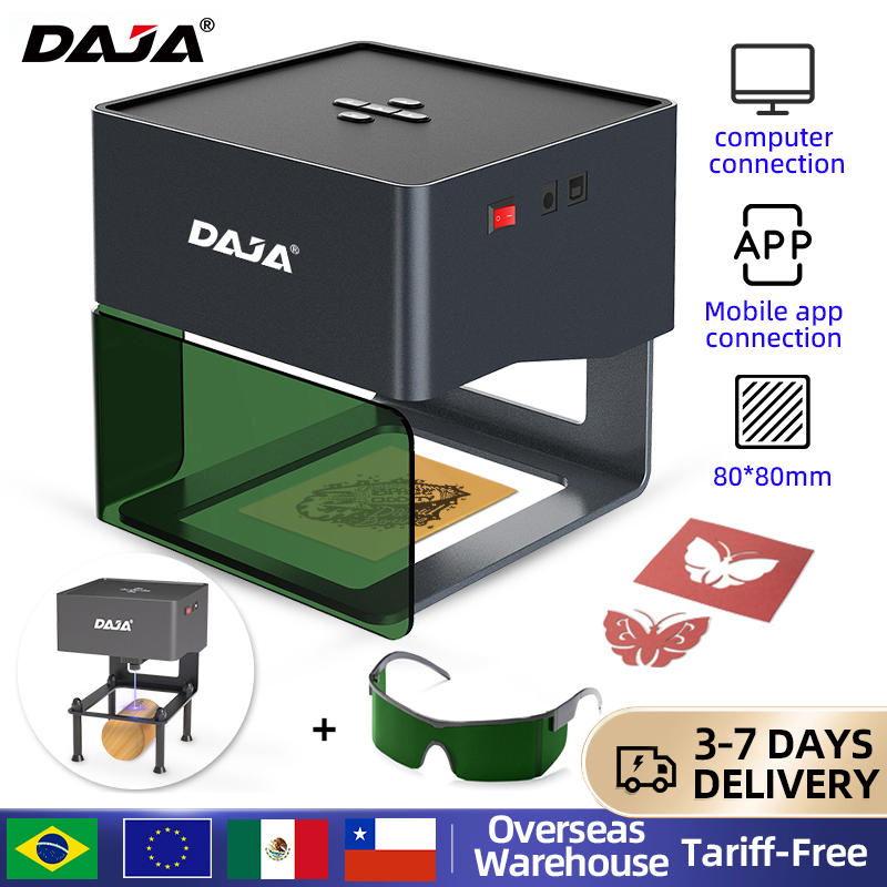 DAJA DJ6 มินิแบบพกพาเลเซอร์แกะ - Woodworking Logos บทวิจารณ์และราคา