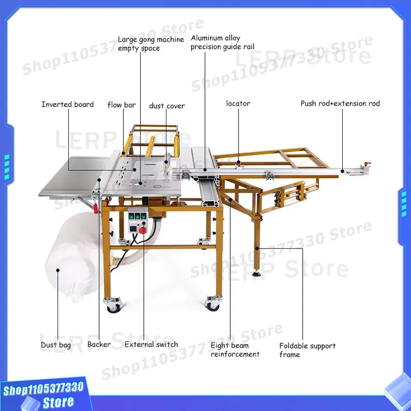เลื่อยวงเดือนแบบเลื่อนสำหรับงา - Woodworking Workshop Design บทวิจารณ์และราคา