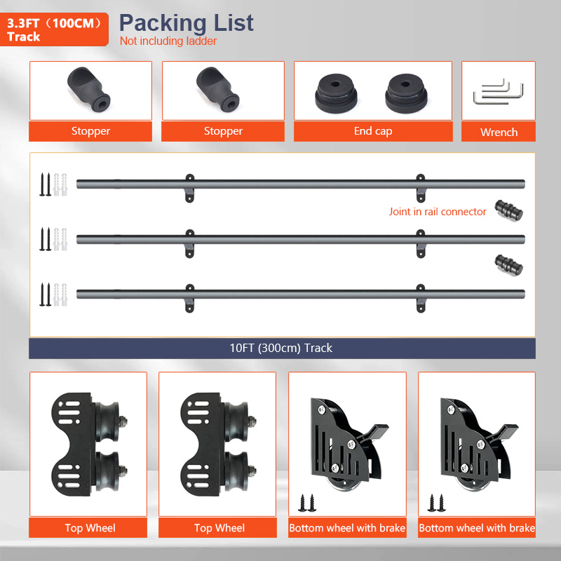 Rolling Library บันไดฮาร์ดแวร์ - Woodworking Lofts บทวิจารณ์และราคา